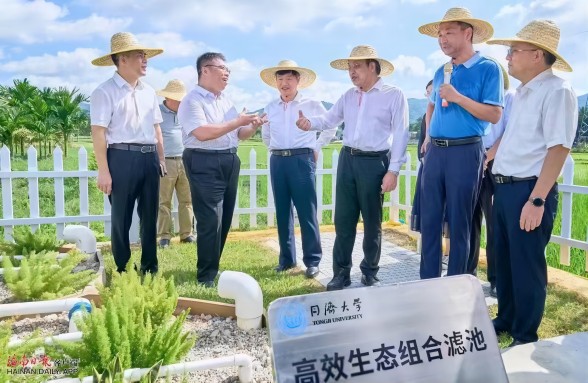 海南省委書記馮飛、省長劉小明視察三亞資源化利用試點項目